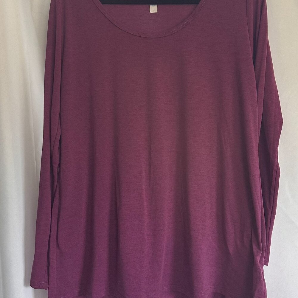 LulaRoe Long Sleeve Purple Shirt